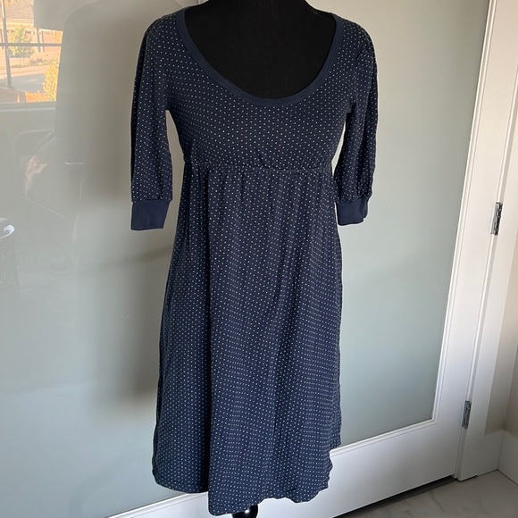 Splendid polka dot cotton dress with elastic waist in size S - Picture 1 of 7